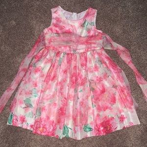 Flower pink dress